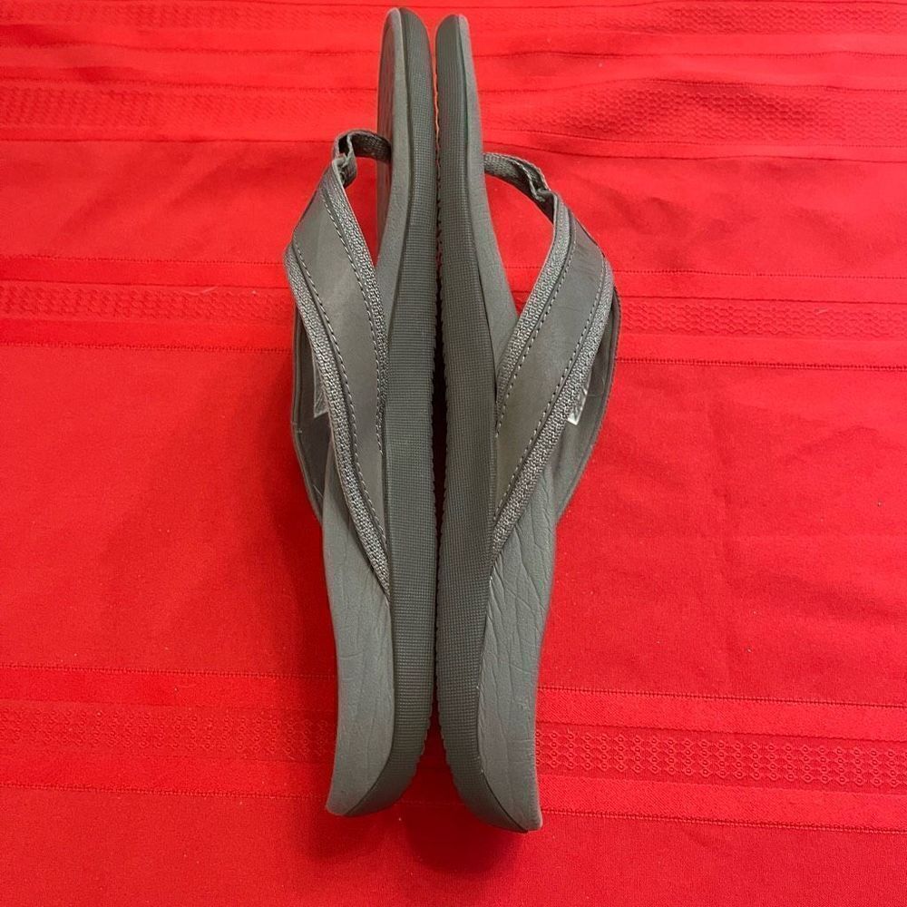 Vionic Men’s Grey Flip Flops Size 14 - Picture 5 of 8